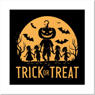 Trick or Treat Scary Halloween Posters and Art